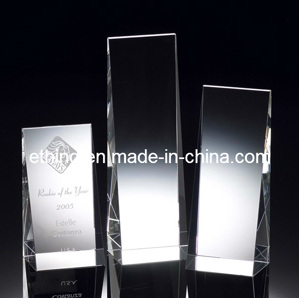 Crystal Winner′s Wedge Award (10451)