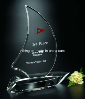 Sailboat Crystal Award (CA-1191)