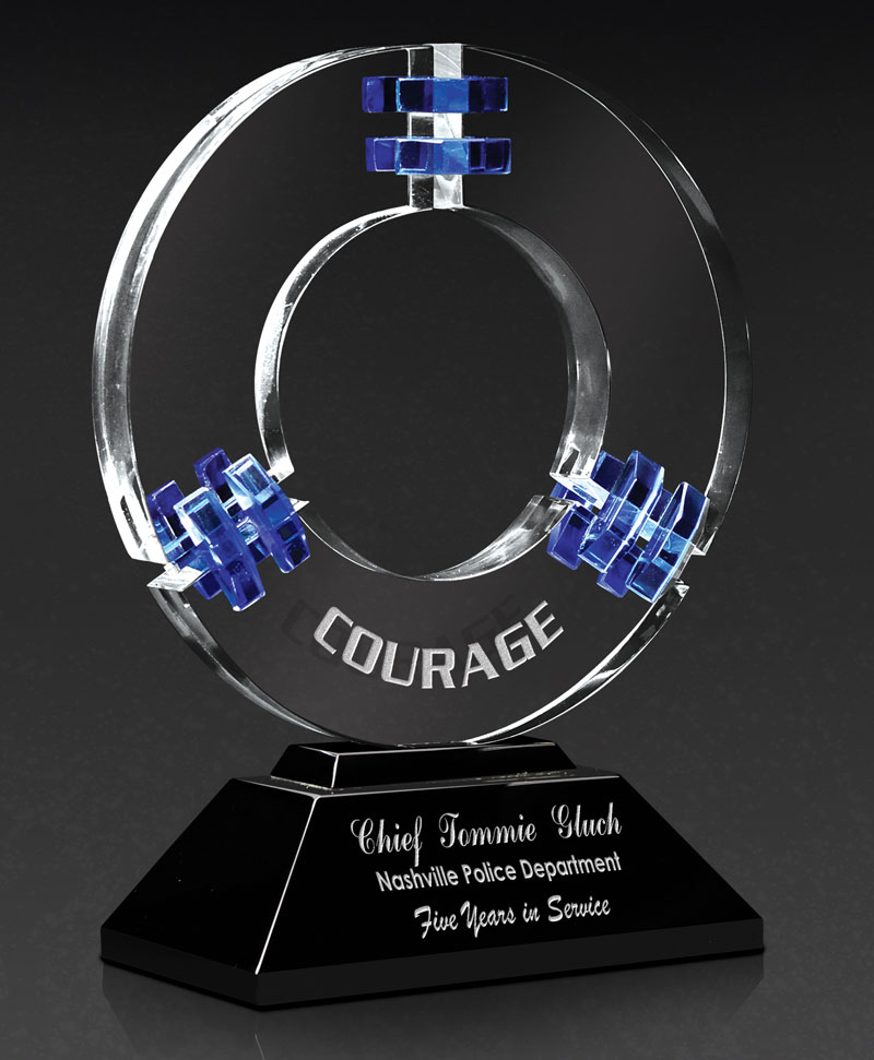 Blue and Clear Advancement Award for Years of Service Awards (#5208)