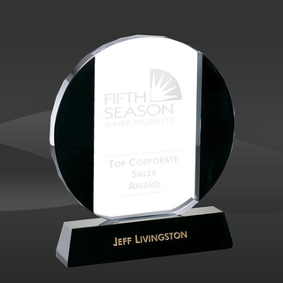 Dark Two Tone Circle Crystal Award (MP-OPT5821, MP-OPT5822, MP-OPT5823)