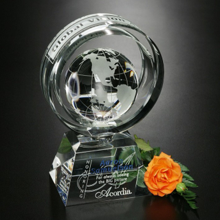 Crystal Awards in Motion Global Ring (CA-1130)