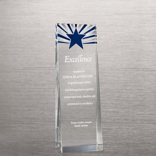 Etched Crystalline Tower Starburst Trophy (#76233)