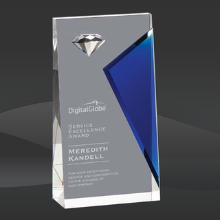 Blue Townsend Crystal Award (EE-OPT3701-L, EE-OPT3702-L, EE-OPT3703-L)