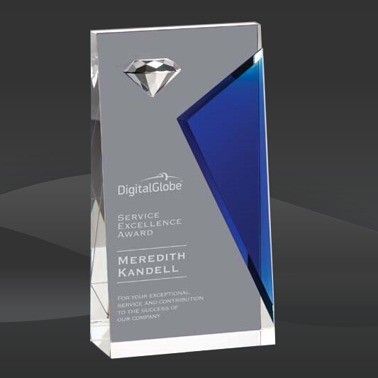 Blue Townsend Crystal Award (EE-OPT3701-L, EE-OPT3702-L, EE-OPT3703-L)