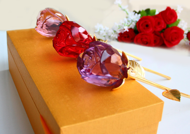 Crystal Glass Flower as Crystal Gift