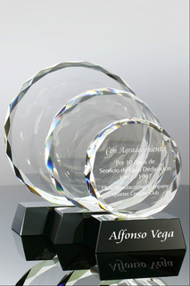 Black Gemini Crystal Award (#5225, #5226, #5227)