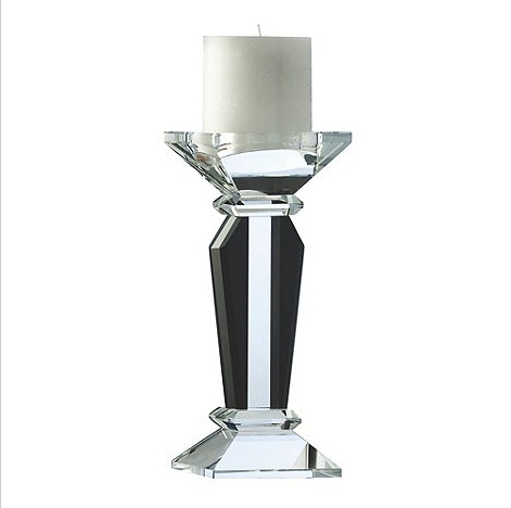 Black 'deco' 7inch Candleholder for Home Decoration Craft