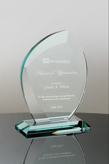 Tapered Jade Leaf Ultra Award (#1692, #1693, #1694)