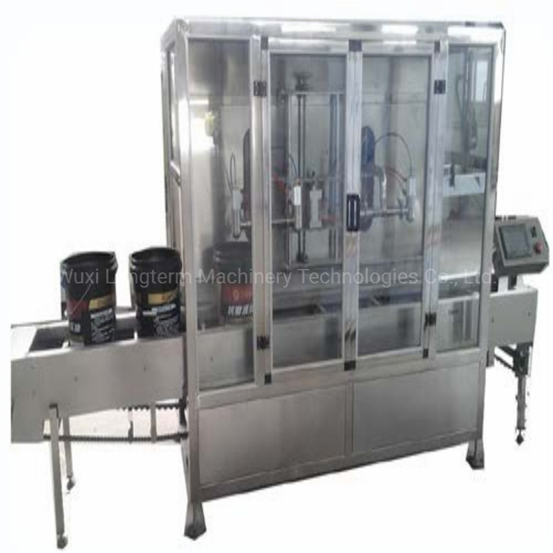 Automatic Bitumen Drum Filling Line with Weighing, Bottle Barrel Filling Drum Packing Machine^