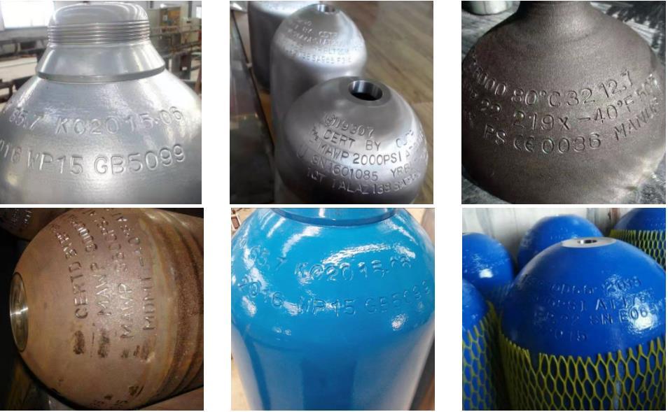 High Quality Steel Gas Seamless Cylinder Embossing/ Stamping Machine