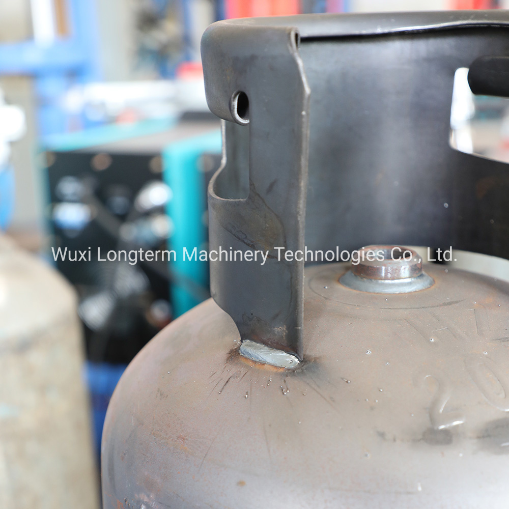 High Frequency LPG Gas Cylinder Steel Cylinder Welding Machine / Circumferential Seam Automatic TIG Tube Welder for LPG Gas Cylinder Handle