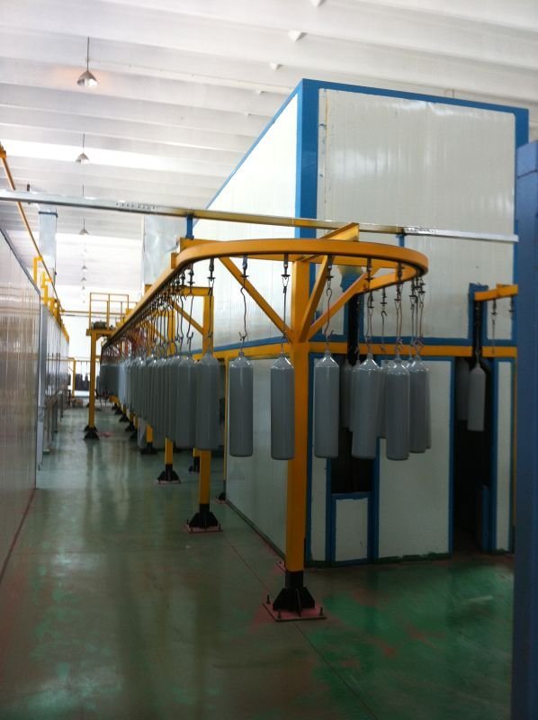 High Quality CNG Cylinder Tank Spraying Painting Line