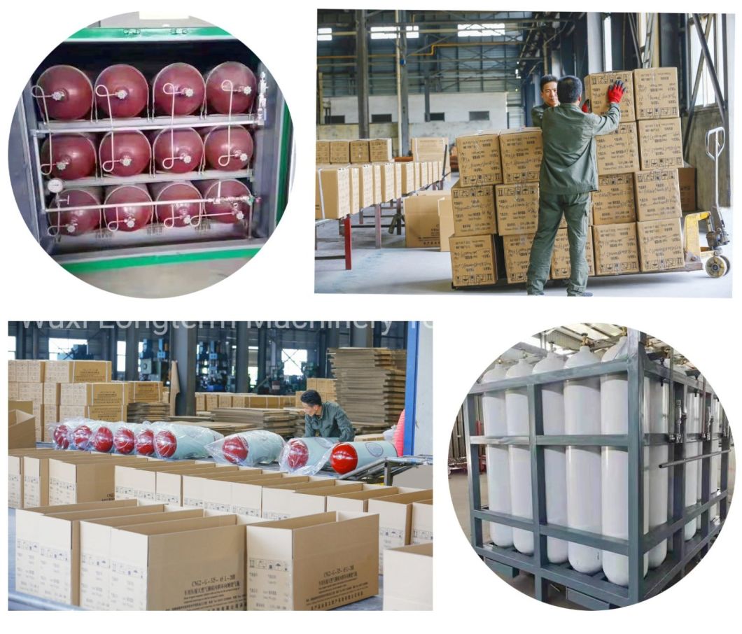 120L Gas Cylinder Factory in China CNG Tank ISO11439/Ecer110 Standard High Pressure Gas Cylinder