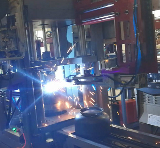Automatic LPG Cylinder Bottom Base Forming Machine