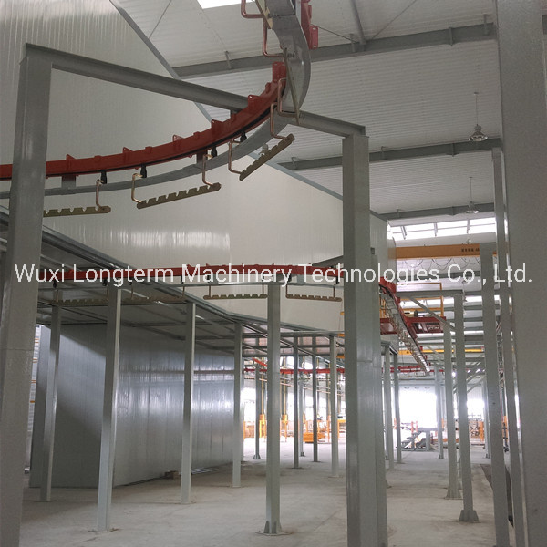 Environmental Protection Hardware Powder Coating Spray Booth, Efficient and Energy-Saving Metal Sheet Powder Coating Line