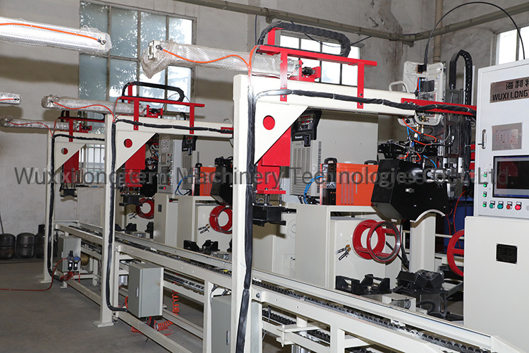 High Precision LPG Gas Cylinder / Gas Bottle MIG Circumferential Seam Welding Machine / Welding Lathe