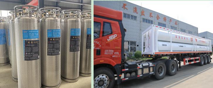 Cylindrical Stainless Steel 175/195/230 Liter Liquid Nitrogen Dewar, Welded Insulated Cryogenic Liquid Cylinder at an Affordable Price~