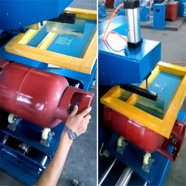 LPG Gas Tank Silk Screen Printing Machine