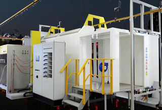 LPG Cylinder Surface Painting Machine with Automatic Spraying Guns