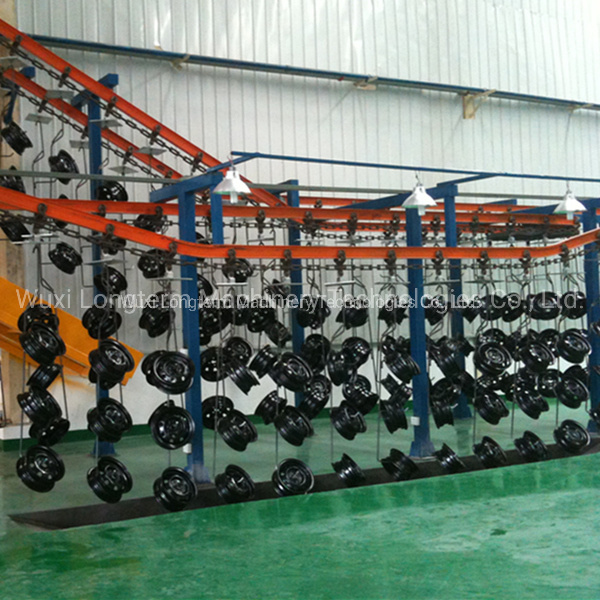 Hot Selling Powder Recycling System Powder Coating Production Line for Manufacturing Automotive Wheels Hub!