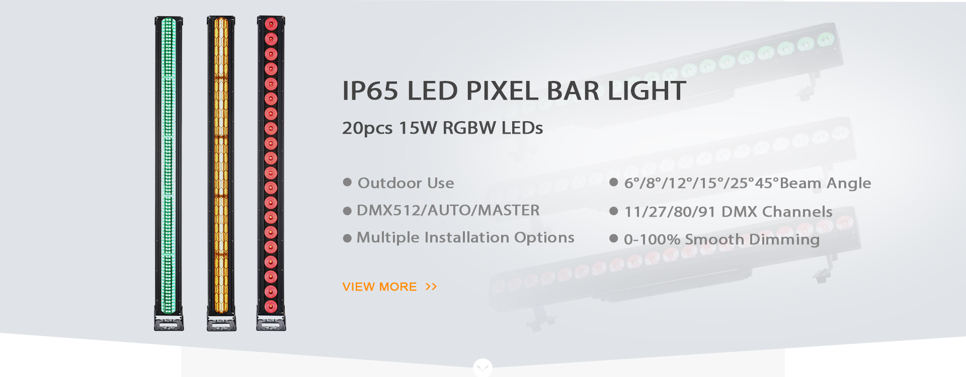 LED PIXEL BAR LIGHT IP65 OUTDOOR USE