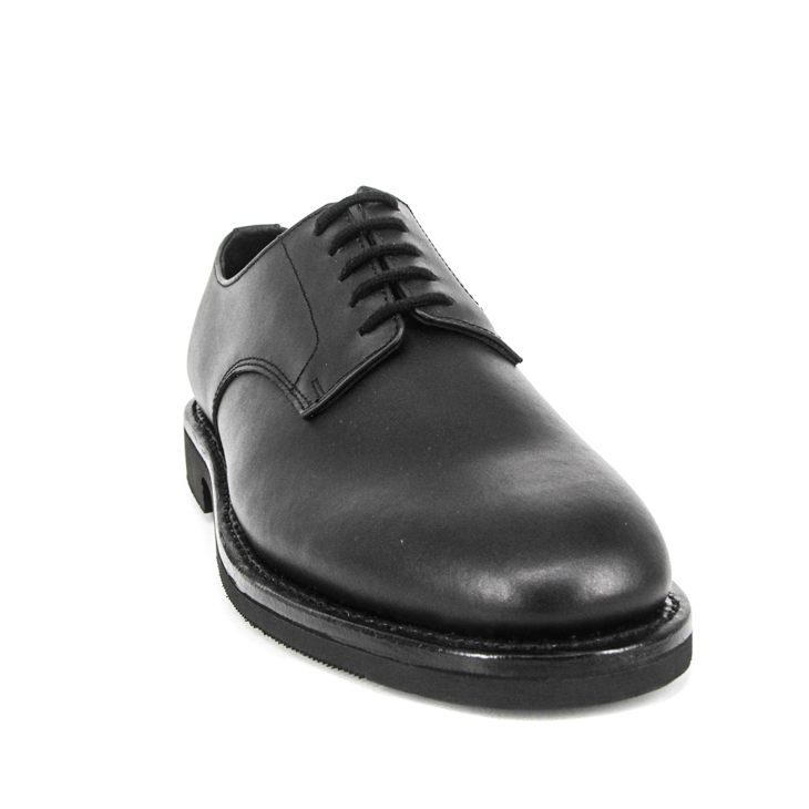 حذاء مكتب جلد أسود مريح 1207