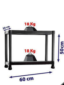 2 Tiers Plastic Storage Shelf (6030P-2T)