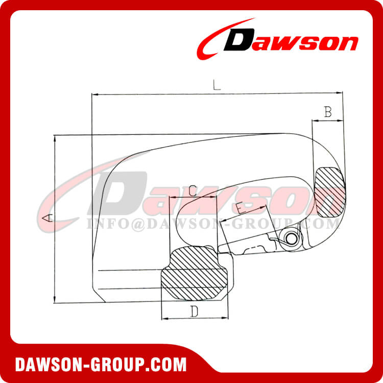 DS174 G80 キャスト ラッチ付き特殊溶接フック - Dawson Group Ltd. - 中国メーカー サプライヤー