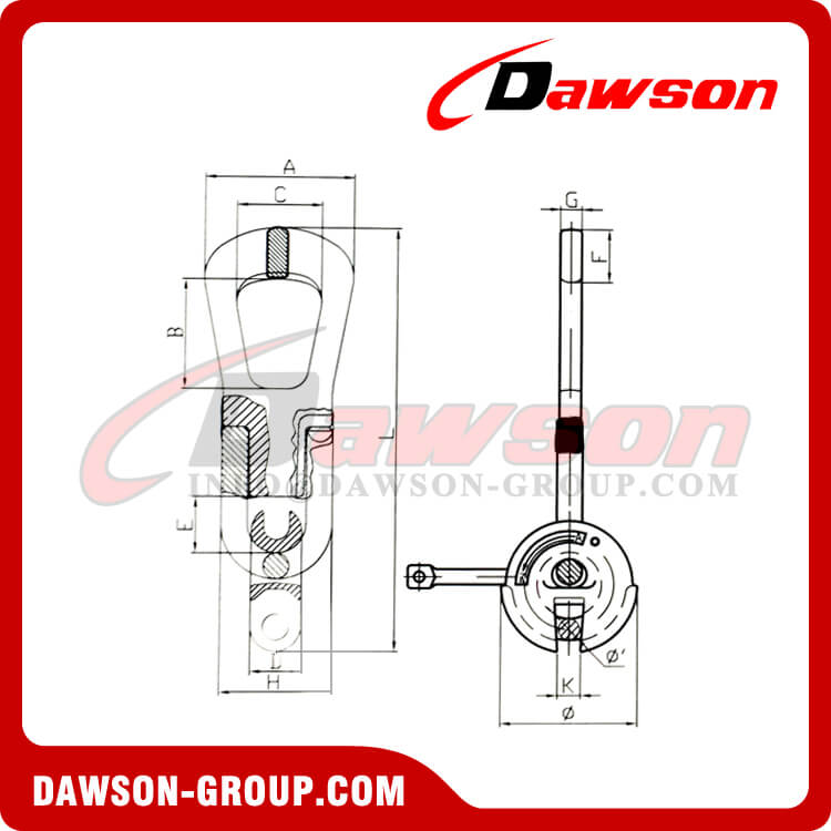 DS547 コンクリートリフティング用リフティングクラッチ - Dawson Group Ltd. - 中国メーカーサプライヤー、工場