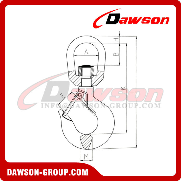DS554 鍛造合金鋼スイベル フック - Dawson Group Ltd. - 中国メーカー サプライヤー、工場