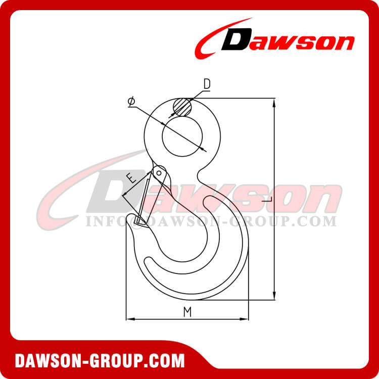 Gancho para cabestrillo con ojal DS504 - Dawson Group Ltd. - Fabricante, proveedor de China