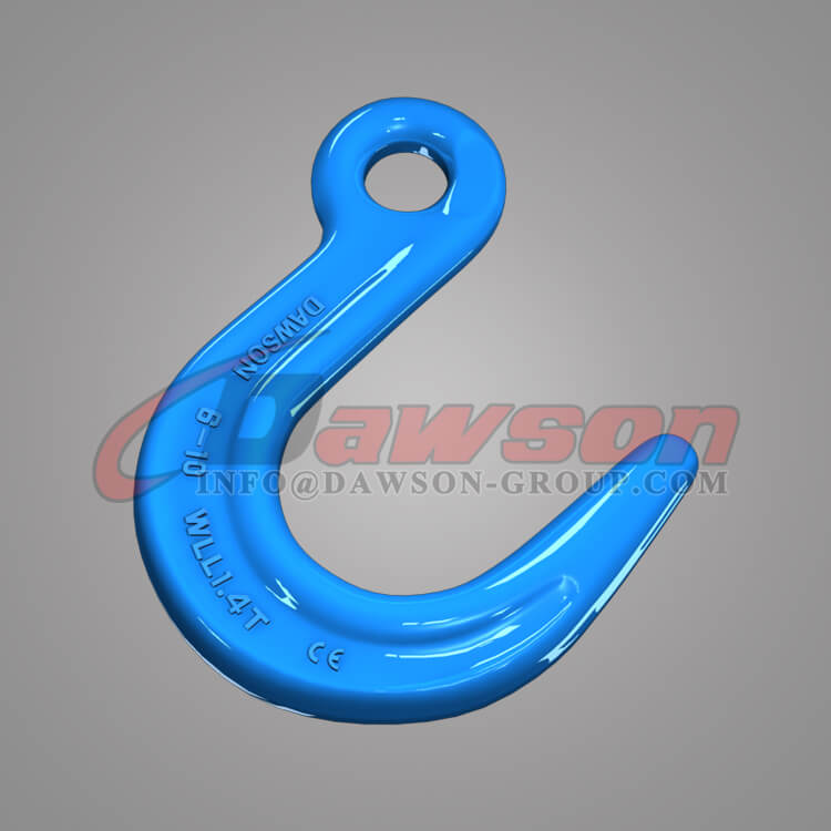 G100 Forged Eye Foundry Hook, Grade 100 Alloy Steel Large Opening Hook - Dawson Group Ltd. - China Factory, Exporter Gancho de fundição de olho forjado G100, gancho de abertura grande de liga de aço grau 100 - Dawson Group Ltd.