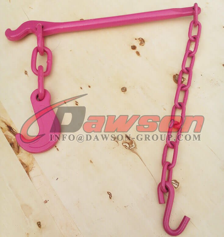 Juego de cadena de amarre para barcos de amarre de aleaci&oacute;n de grado 80 y 13 mm pintado en rosa fuerte - Dawson Group Ltd. - F&aacute;brica de China