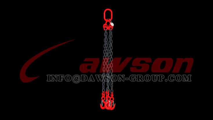 Aplicaci&oacute;n del gancho de eslinga con ojo G80 con pestillo para eslingas de cadena de elevaci&oacute;n de gr&uacute;as - Dawson Group Ltd. - F&aacute;brica de China