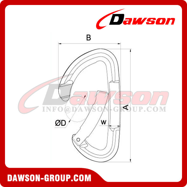 DS7106A 合金スナップ フック、アルミニウム合金スナップ フック - Dawson Group Ltd. - 中国メーカー、工場、サプライヤー