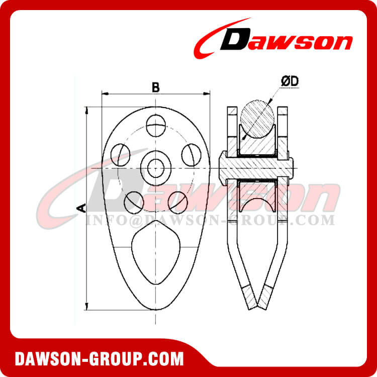 Gancho de seguridad de aluminio DS8901, gancho de mosquetón de aleación