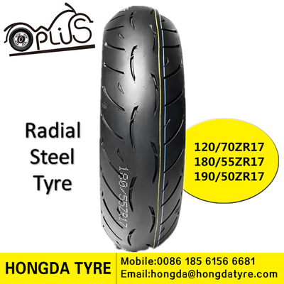 Motorcycle Radial Tyre 120/70zr17 180/55zr17 190/50zr17 Radial Steel Motorcycle Tire