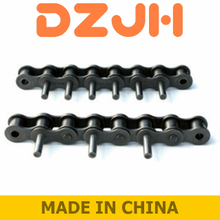 Roller chains with extended bearing pins