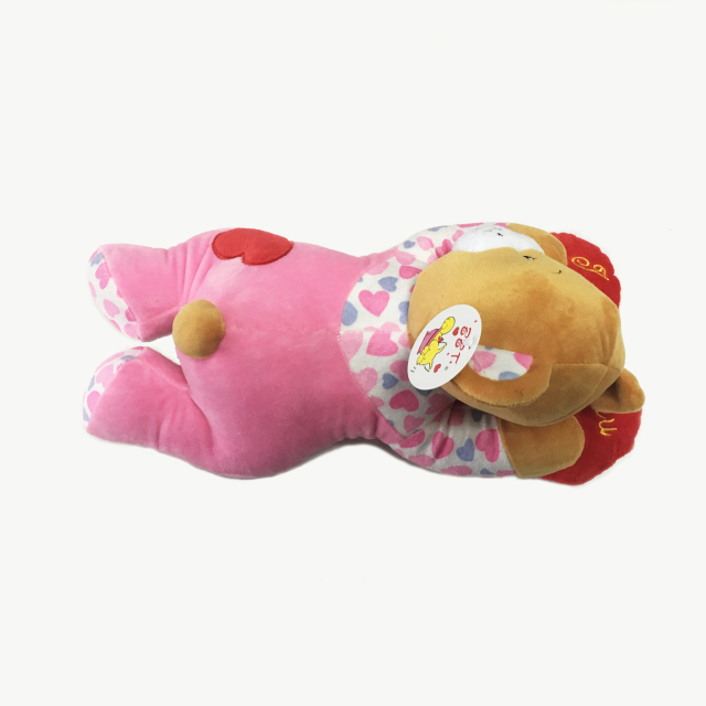 Lovely Plush Toy Sleeping Ted Bear Toy with Heart Pillow