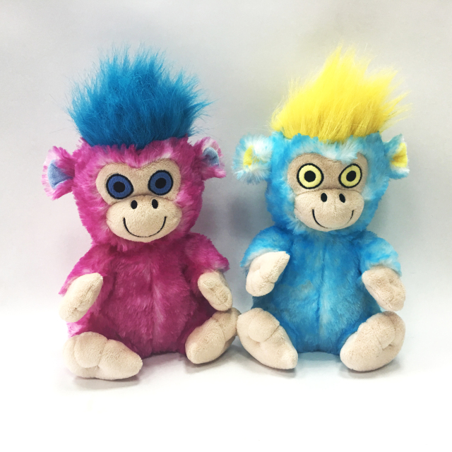 Cute Pink And Blue Orangutans Stuffed Big Eyes Kids Toys 