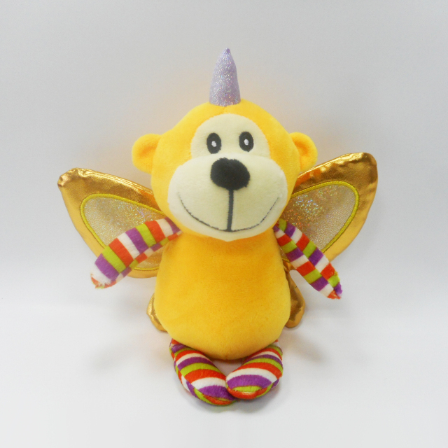Stuffed Animal Toys Plush Toy Monkey with Bee Wings