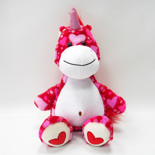 New Arrival Valentine Plush Soft Red Unicorn Soft Toys