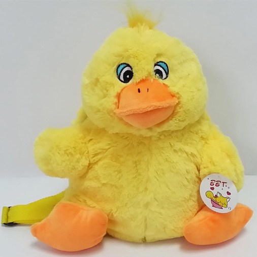 Plush Soft Cartoon Yellow Duck Backpack for Kids