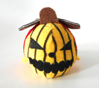 Custom Stuffed Plush Toy Pumpkin Halloween Keychain Toy