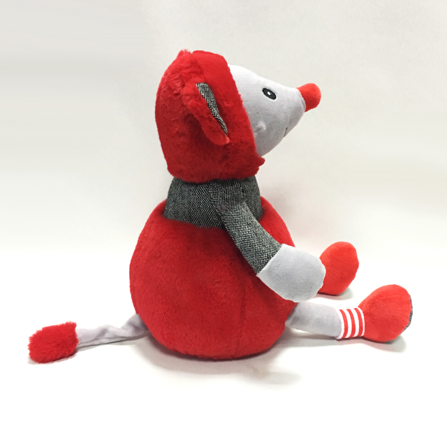 Stuffed Red Plush Mouse Toys for Valentines Day Gifts