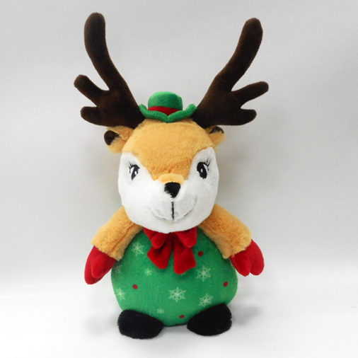 Brown Stuffed Christmas Deer Toy Plush Deer for Kids