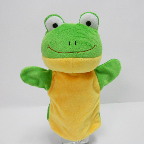 Plush Stuffed Toy Frog Hand Puppet for Kids