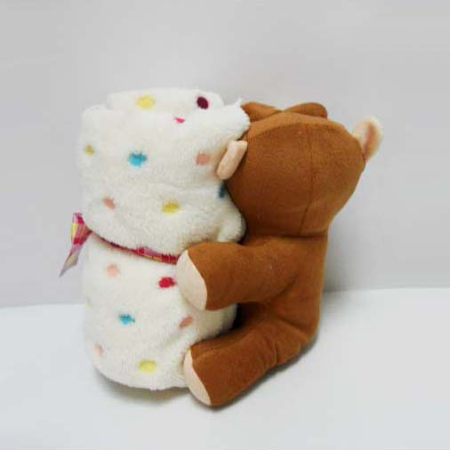 Custom Plush Monkey Shaped Animal Blanket for Kids