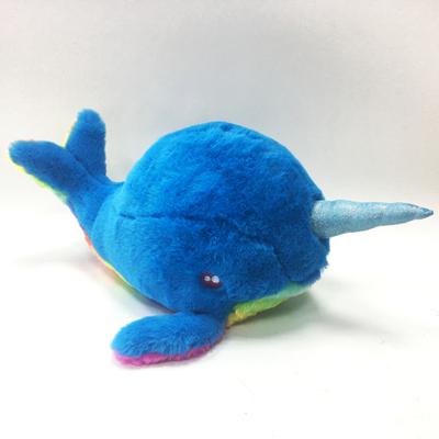 Cartoon Blue Unicorm Dolphin Sea Animal Plush Kids Toy