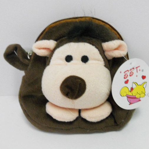 Cute Soft Plush Hedgehog Shaped Coin Purse for Kids